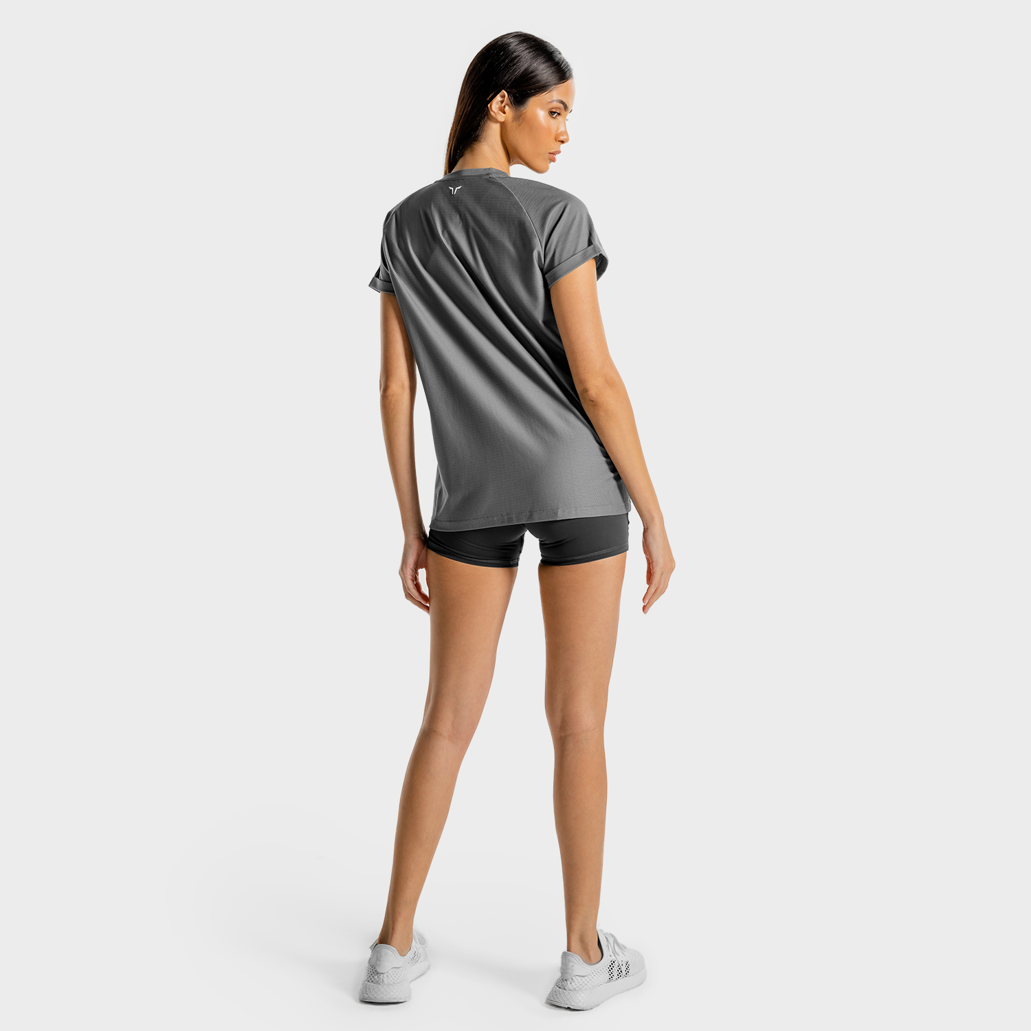 GREY LOOSE FIT TEE